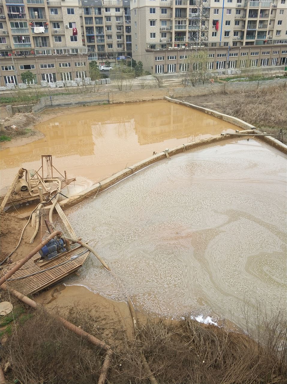广灵沉淀池淤泥清理-厂区废水池淤泥清淤